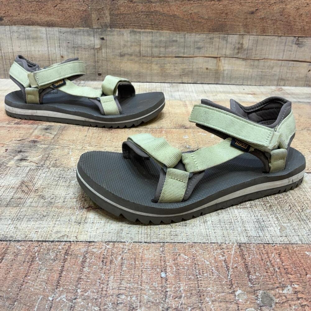 Teva Sandals Womens Size 10 41 Green Nylon Strappy Outdoor Hiking Comfort Shoes